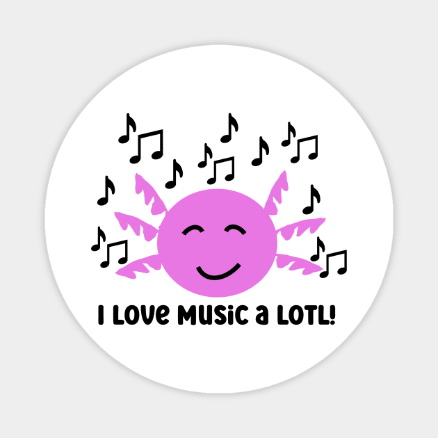 Axolotl Music lover Magnet by Funandez